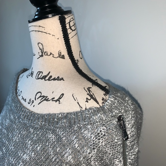 Oversized Dark Gray Melange Sweater - Picture 3 of 7